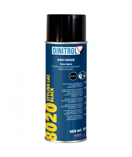 DINITROL 8020 spray 400 ml negro pintura acrílica plásticos (12 u/c)